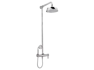 OLYMPIA - Wall-mounted steel shower panel with hand shower _ Gaia Mobili